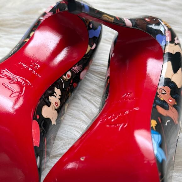 NWT•Christian Louboutin X Dr Bored Limited Edition Hot Chick 100 Pumps Size: 37 - Picture 13 of 13